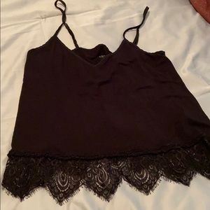 Black tank with Lace bottom